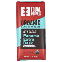 Equal Exchange, Bio-Dunkelschokolade, Panama Extra Dunkel, 80 % Kakao, 2,8 oz (80 g)