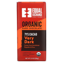 Equal Exchange, Bio-Dunkelschokolade, Sehr Dunkel, 2,8 oz (80 g)