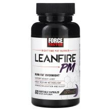 Force Factor, Leanfire PM, Nacht-Fettverbrenner, 60 pflanzliche Kapseln