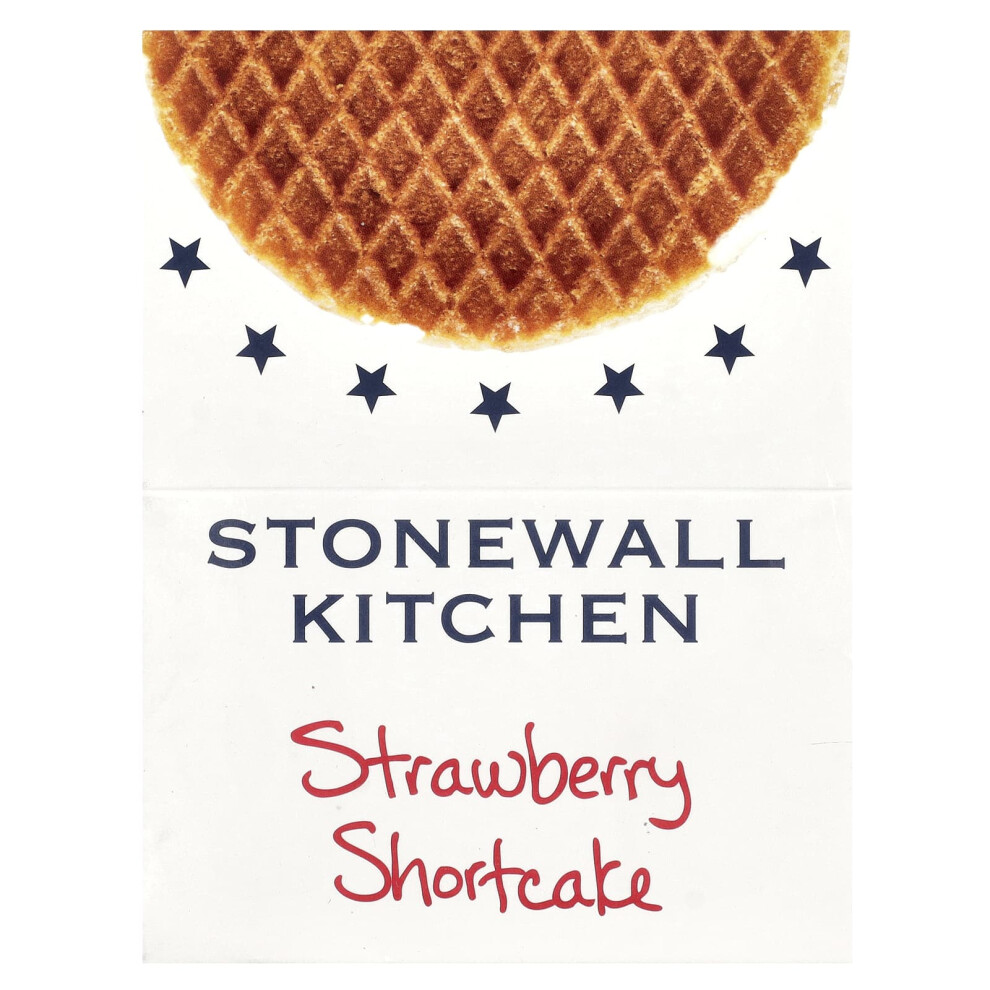 Stonewall Kitchen, Waffle Cookie, Strawberry Shortcake, 8 Dutch Waffle Cookies, 1.1 oz (32 g) Each