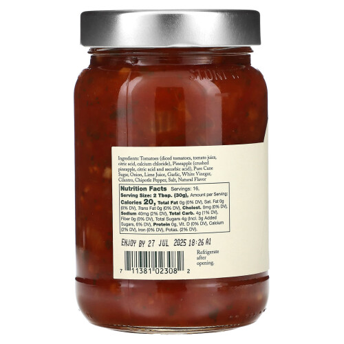 Stonewall Kitchen, Salsa Ananas Chipotle, Douce, 16,5 oz (468 g) 1