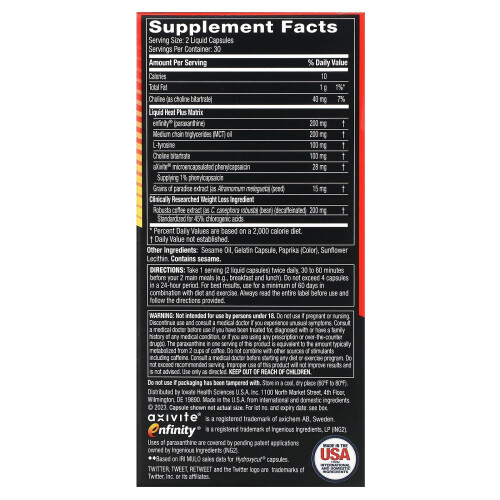 Hydroxycut, Hardcore Liquid Heat, 60 Rapid-Release Flüssigkapseln 1