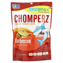 SeaSnax, Chomperz, Knusprige Algenchips, Barbecue, 1 oz (30 g)