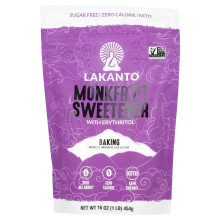 Lakanto, Édulcorant au Monk Fruit avec Érythritol, pour Pâtisserie, 16 oz (454 g)