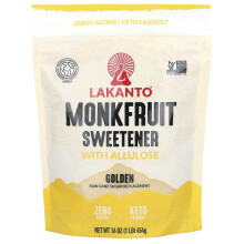Lakanto, Édulcorant au Monk Fruit avec Allulose, Doré, 16 oz (454 g)