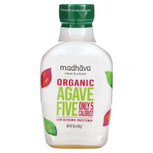 Madhava Natural Sweeteners, Bio-Agave Fünf, Niedrig-glykämischer Süßstoff, 16 oz (454 g)