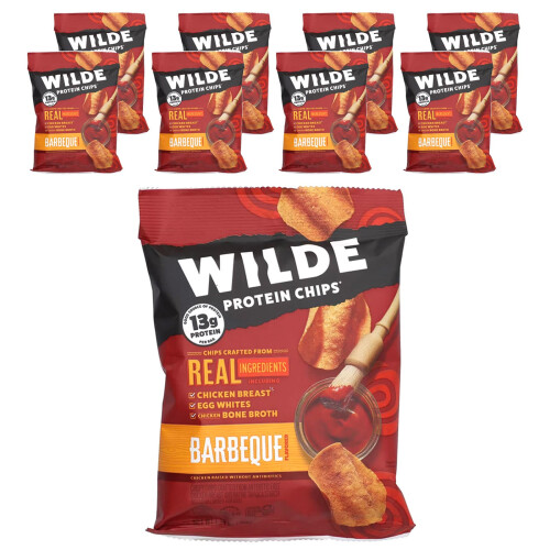 Wilde Brands, Protein-Chips, Barbecue, 8 Beutel, je 1,34 oz (38 g)