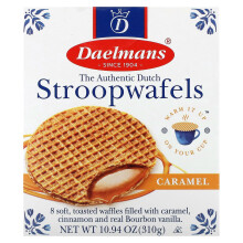 Daelmans, Stroopwafels, Caramel, 8 Gaufres, 10,94 oz (310 g)