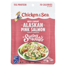 Chicken of the Sea, Wild Caught Alaskan Pink Salmon, In Spring Water, 2.5 oz (70 g)