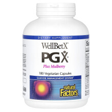 Natural Factors, WellBetX PGX, Plus Maulbeere, 180 vegetarische Kapseln