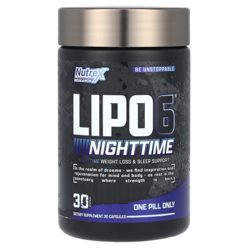 Nutrex Research, LIPO 6, Nacht, 30 Kapseln