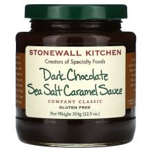 Stonewall Kitchen, Dunkle Schokolade Meersalz-Karamell-Soße, 12,5 Unzen (354 g)