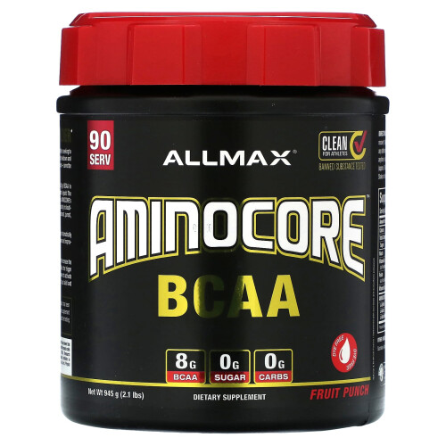 ALLMAX, AMINOCORE BCAA, Fruit Punch, 2,1 Pfund (945 g)