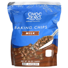 ChocZero, Backchips, Milchschokolade, 20 Unzen (560 g)