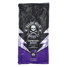 Death Wish Coffee, Café Noir, Grains Entiers, Torréfaction Espresso, 14 oz (396 g)