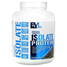 EVLution Nutrition, 100 % Isolat Protein, Doppelt Schokoladig, 5 Pfund (2,268 kg)