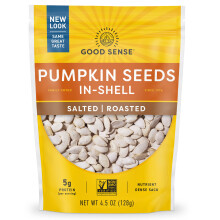 Good Sense, Graines de Citrouille en Coque, Salées, Grillées, 4,5 oz (128 g)
