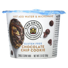 King Arthur Baking Company, Glutenfreie Einzelportion-Mischung, Schokoladenchip-Keks, 2 oz (56 g)