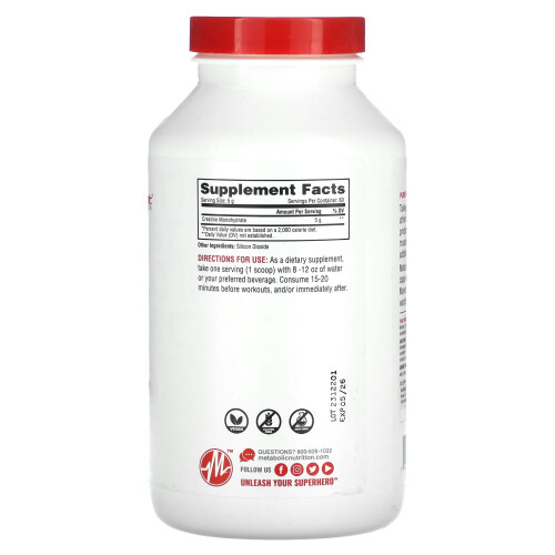 Metabolic Nutrition, Créatine, Non Aromatisée, 10,58 oz (300 g) 1