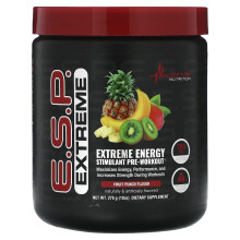 Metabolic Nutrition, E.S.P. Stimulant Énergétique Extrême Pré-Entraînement, Punch aux Fruits, 10 oz (275 g)