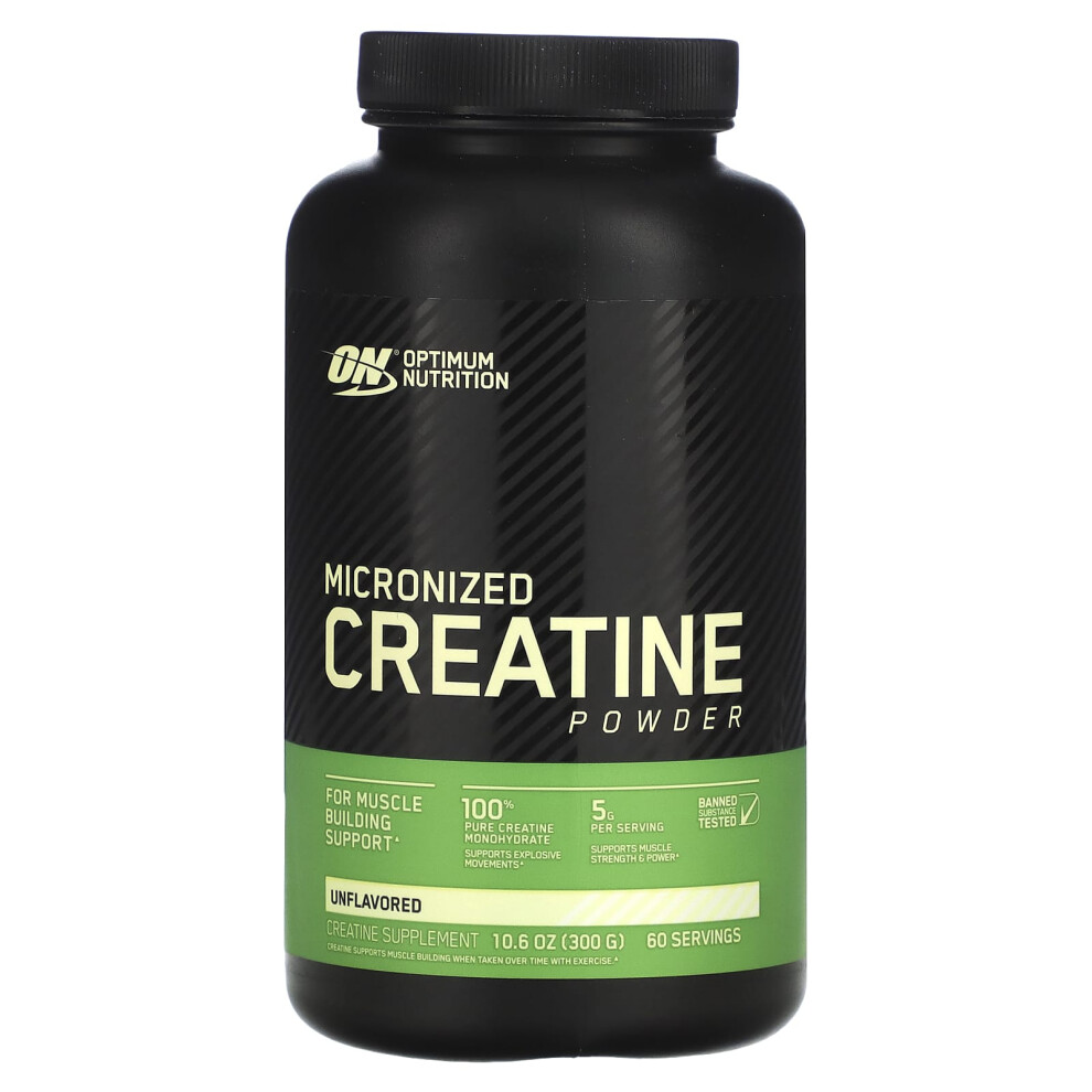 Optimum Nutrition , Micronized Creatine Powder, Unflavored, 10.6 Oz (300 G)