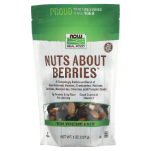 NOW Foods, Echte Nahrung, Verrückt nach Beeren, 8 Unzen (227 g)