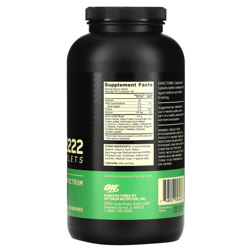 Optimum Nutrition Optimum Nutrition, Superior Amino 2222, 320 Comprimés 1