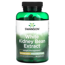 Swanson, Extrait de Haricot Blanc, 500 mg, 180 Gélules