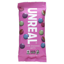 Unreal, Milchschokoladen-Gems, 1,3 Unzen (37 g)