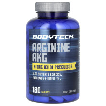 BodyTech, Arginine AKG, 180 Comprimés