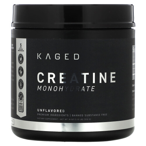 Kaged, Créatine Monohydrate, Non Aromatisé, 1,12 lb (510 g)