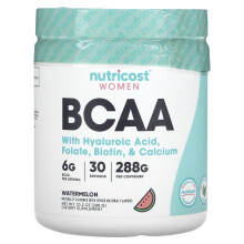 Nutricost, Femmes, BCAA Avec Acide Hyaluronique, Folate, Biotine & Calcium, Pastèque, 10,2 oz (288 g)