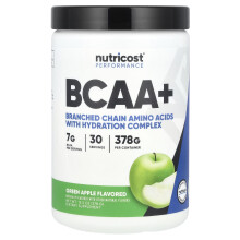 Nutricost, Performance, BCAA+, Pomme Verte, 13,5 oz (378 g)