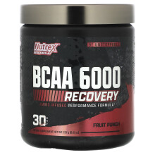 Nutrex Research, BCAA 6000, Recovery, Fruit Punch, 8,15 oz (231 g)