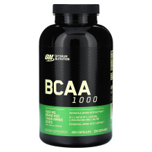 Optimum Nutrition, BCAA 1000, 1 000 mg, 400 Gélules (500 mg par Gélule)