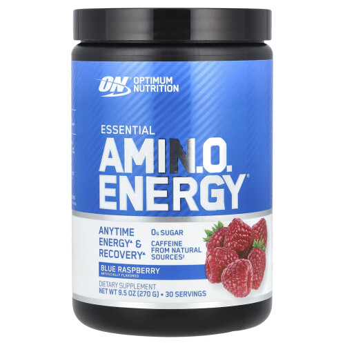 Optimum Nutrition Optimum Nutrition, Essential Amin.O. Energy, Blue Raspberry, 9.5 oz (270 g)