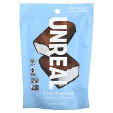 Unreal, Dunkle Schokoladen-Kokosnuss-Riegel, 4,2 Unzen (120 g)