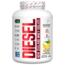 PERFECT Sports, Diesel, Neuseeland Whey Isolat, Banane, 5 Pfund (2,27 kg)