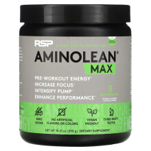 RSP Nutrition, AminoLean Max Pré-Entraînement Énergie, Ananas de Maui, 10,21 oz (290 g)