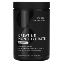 Sports Research, Créatine Monohydrate, Non Aromatisé, 1,1 lb (500 g)