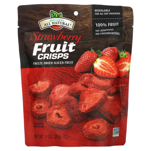 Brothers-All-Natural, Fruchtchips, Erdbeere, 1 oz (28 g)
