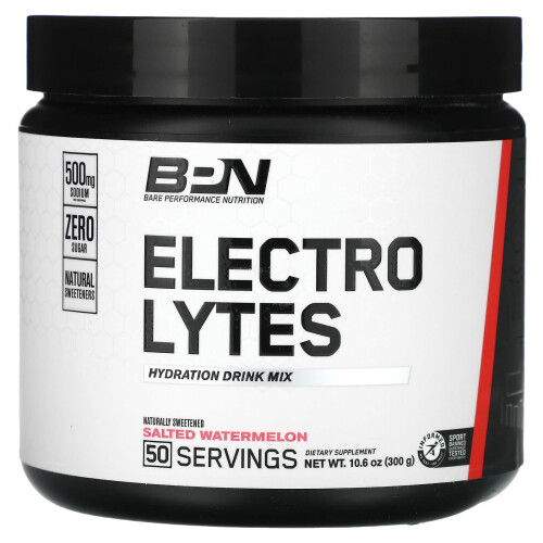 BPN, Électrolytes, Mélange pour Boisson d'Hydratation, Pastèque Salée, 10,6 oz (300 g)