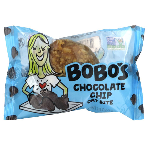Bobo's Oat Bars, Chocolate Chip Oat Bites, 5 Bites, 1.3 oz (37 g) Each 2