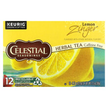 Celestial Seasonings, Tisane, Zeste de Citron, Sans Caféine, 12 Dosettes K-Cup, 0,11 oz (3,2 g) Chacune