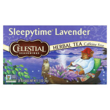 Celestial Seasonings, Tisane, Sleepytime à la Lavande, Sans Caféine, 20 Sachets de Thé, 1,1 oz (30 g)