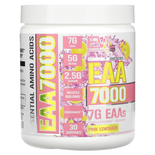 EVLution Nutrition, EAA 7000, Limonade Rose, 10,9 oz (309 g)