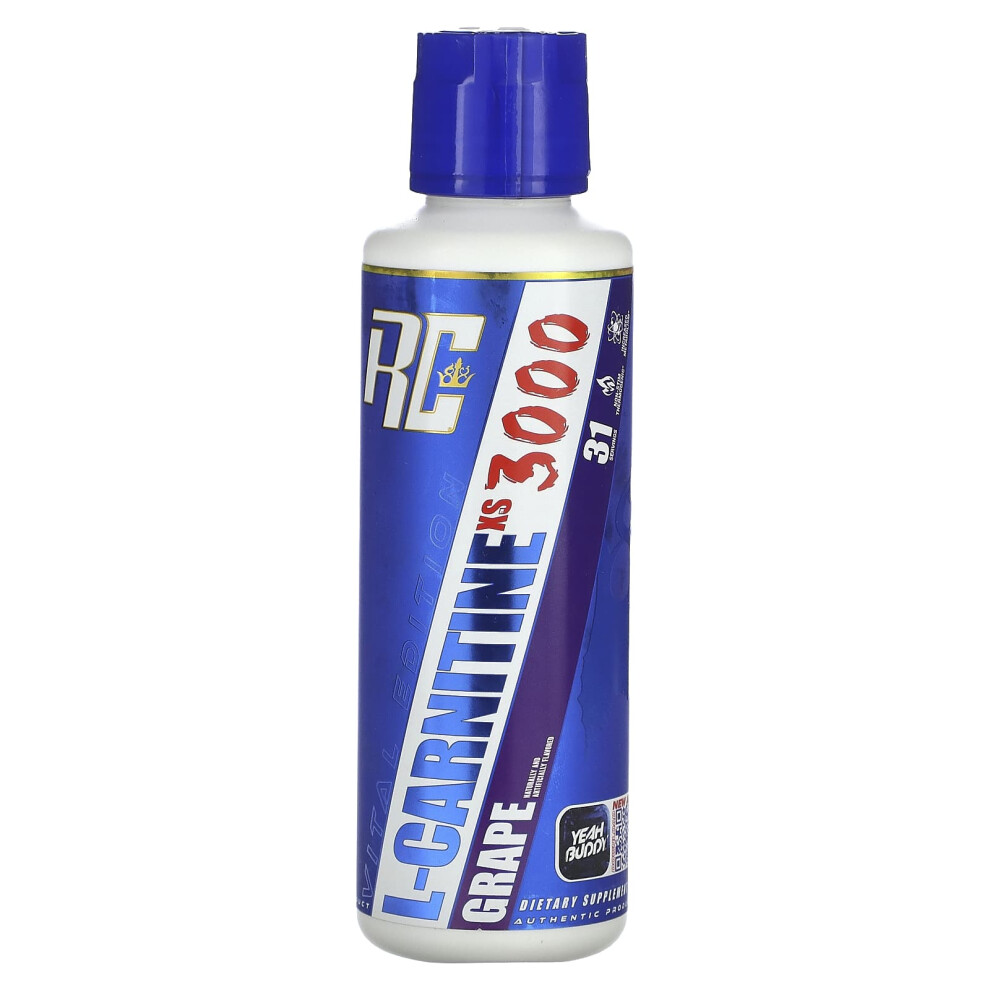 Ronnie Coleman , Vital Edition, L-Carnitine Xs 3000, Grape, 16 Fl Oz (473.28 Ml)