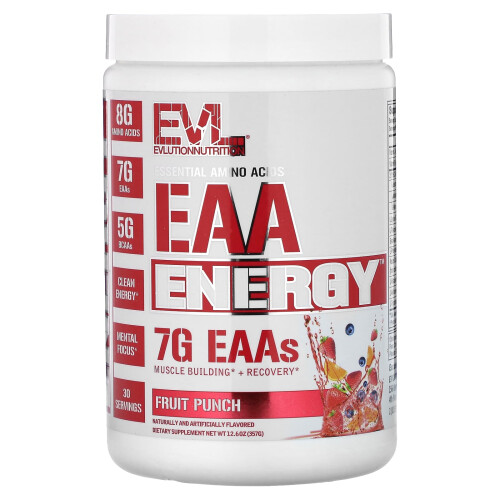 EVLution Nutrition, EAA Energy, Fruchtpunsch, 12,6 oz (357 g)