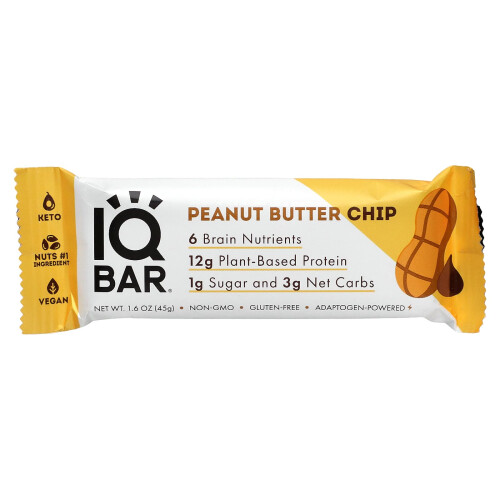 IQBAR, Erdnussbutter-Chip, 12 Riegel, je 1,6 oz (45 g) 1
