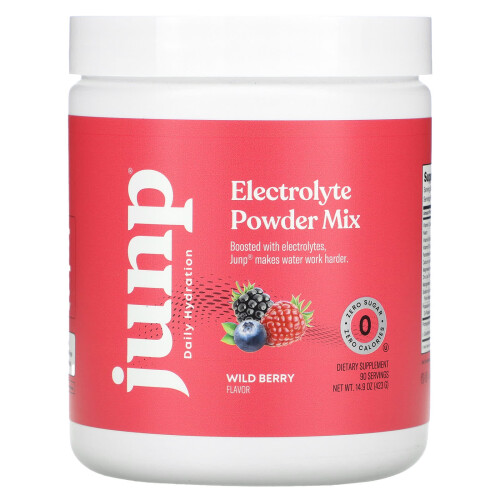 JUNP Hydration, Elektrolyt-Pulvermischung, Wilde Beere, 14,9 oz (423 g)